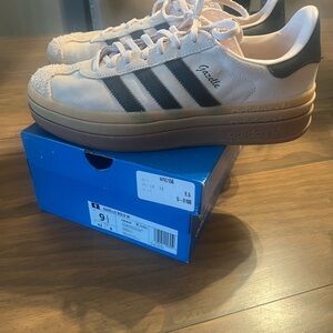 Adidas Gazelle Bold Sneakers in Black and White